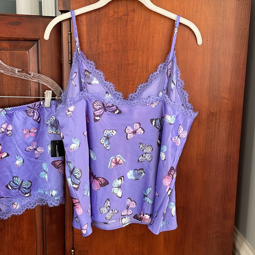 NWT INC Intimates Satin 2-pc PJ Set - Picture 5 of 7